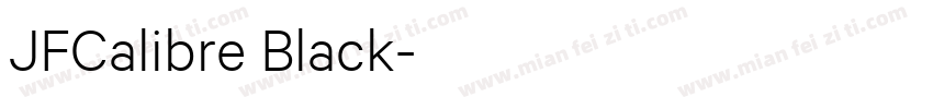 JFCalibre Black字体转换